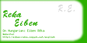 reka eiben business card