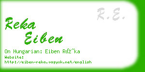 reka eiben business card
